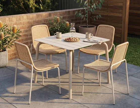 Cenote Rattan Dining Chair - Outdoor - Latte