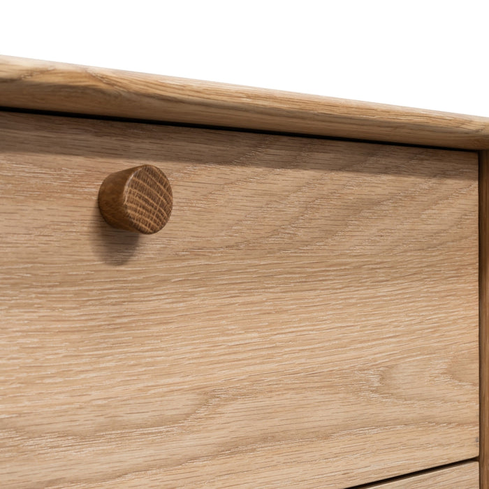 CST2324-VN 2 Drawer Side Table - Oak