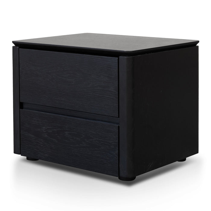 CST2844-CN - Bedside Table - Black Oak Veneer