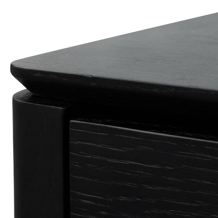 CST2844-CN - Bedside Table - Black Oak Veneer