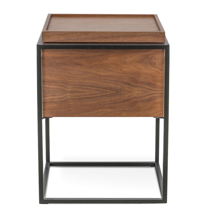 CST312WAL-IG Oak Side Table - Walnut