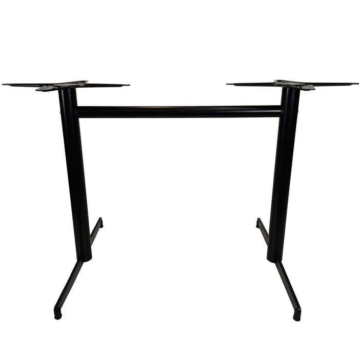 Durafurn Stockholm Twin Bar Base - Round Pole - Black