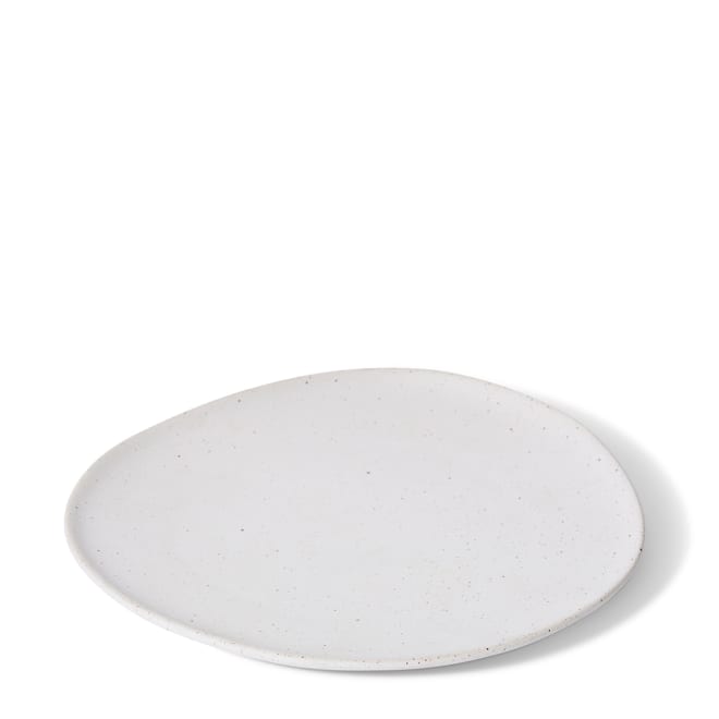 Matias Plate Medium - Sandy White