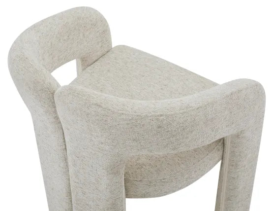 Sweep Armchair - Beige, Wood