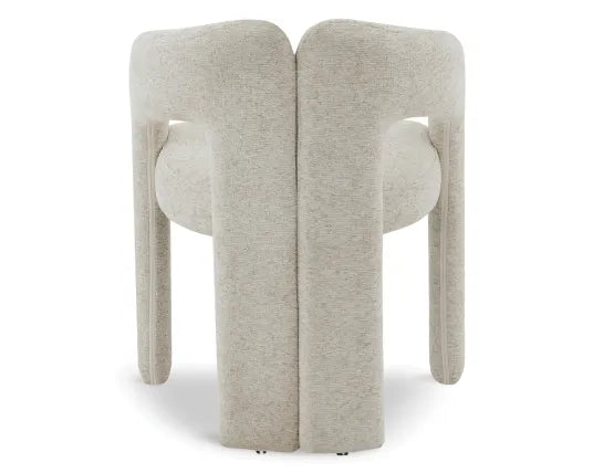 Sweep Armchair - Beige, Wood
