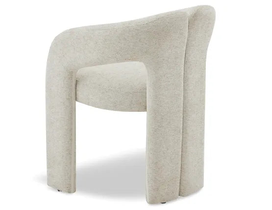 Sweep Armchair - Beige, Wood