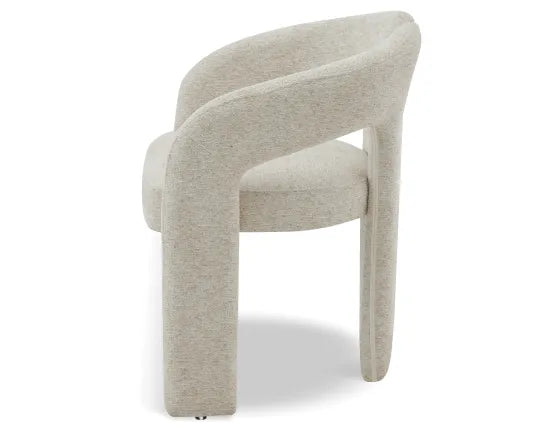 Sweep Armchair - Beige, Wood