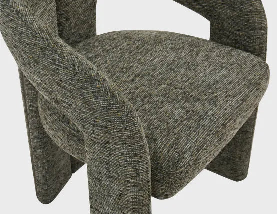Sweep Armchair - Green, Wood