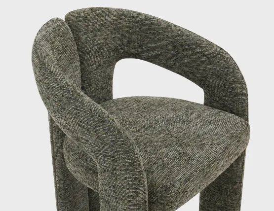 Sweep Armchair - Green, Wood