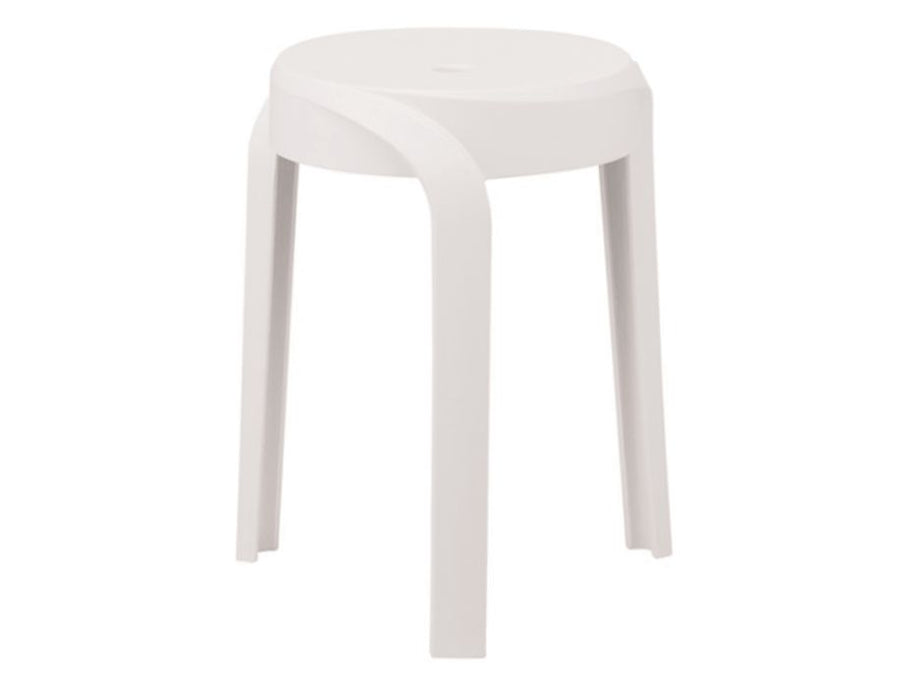 Swirl Stool - White