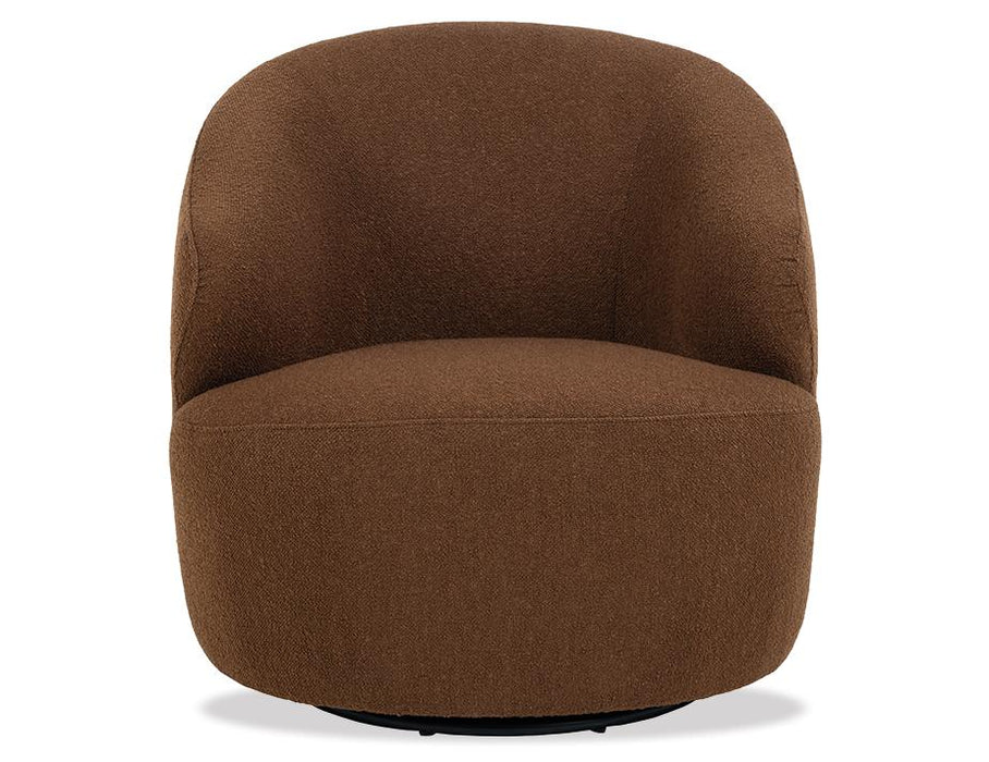 Mietta Swivel Lounge Chair - Brown