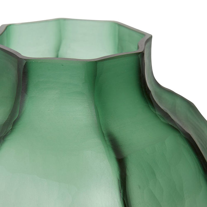 Rotimi Round Vase - Green, 28cm (H)