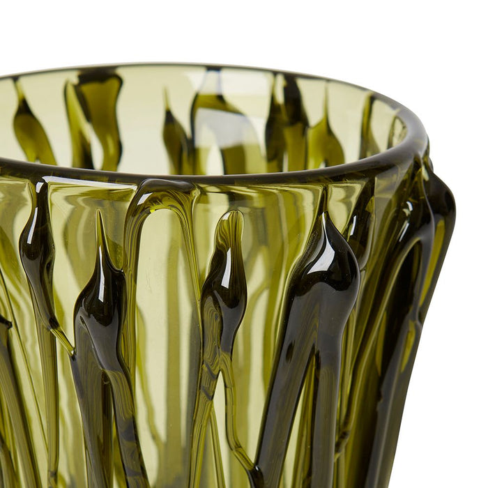 Yafeu Vase - Green, 24cm (H)