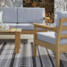 Rome Teak Outdoor Lounge Set - 2 Seater Sofa 50% OFF - Raffinata