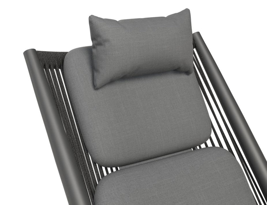 Minori Lounge Chair - Outdoor - Charcoal - Dark Grey Cushion