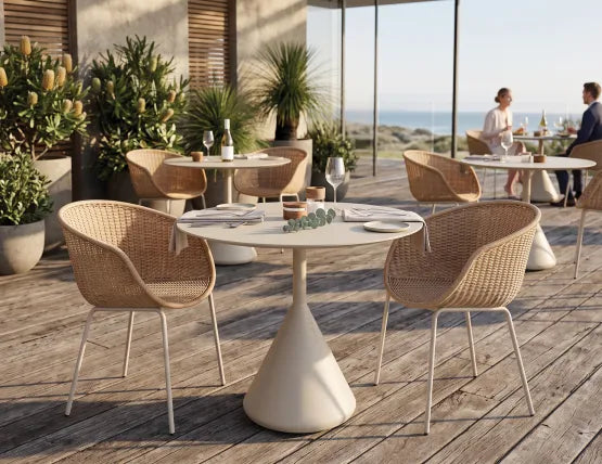 Tulum Rattan Armchair - Outdoor - Latte