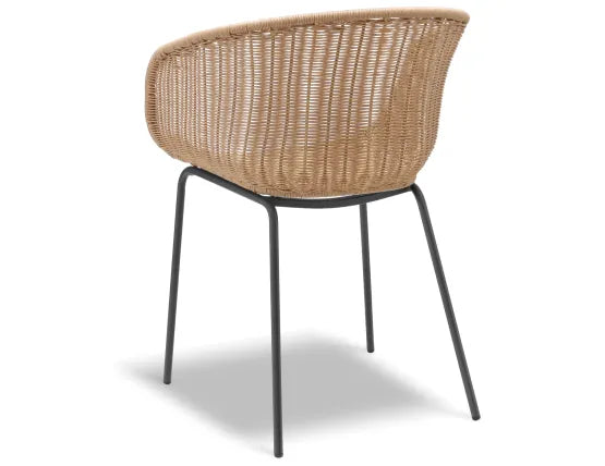 Tulum Rattan Armchair - Outdoor - Charcoal