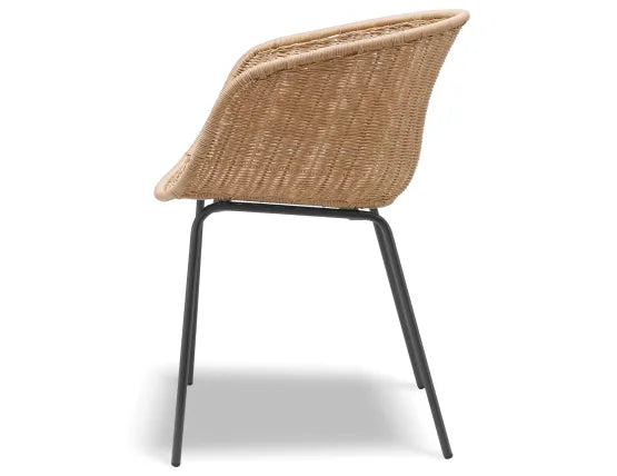 Tulum Rattan Armchair - Outdoor - Charcoal