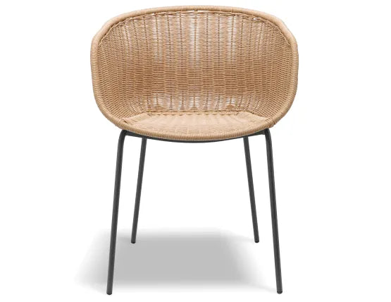 Tulum Rattan Armchair - Outdoor - Charcoal
