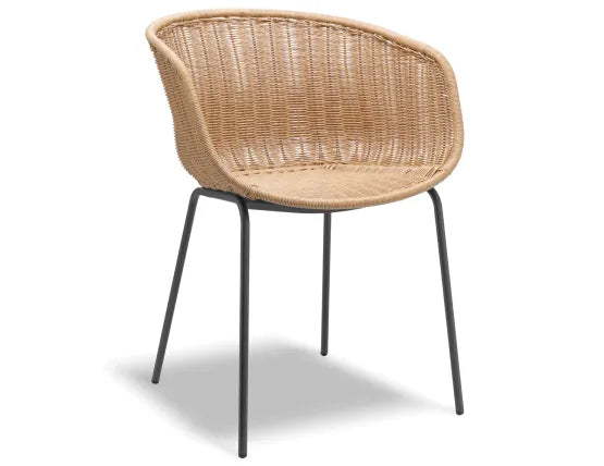 Tulum Rattan Armchair - Outdoor - Charcoal