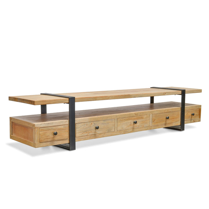 CTV594 Reclaimed Lowline 2.2m TV Entertainment Unit