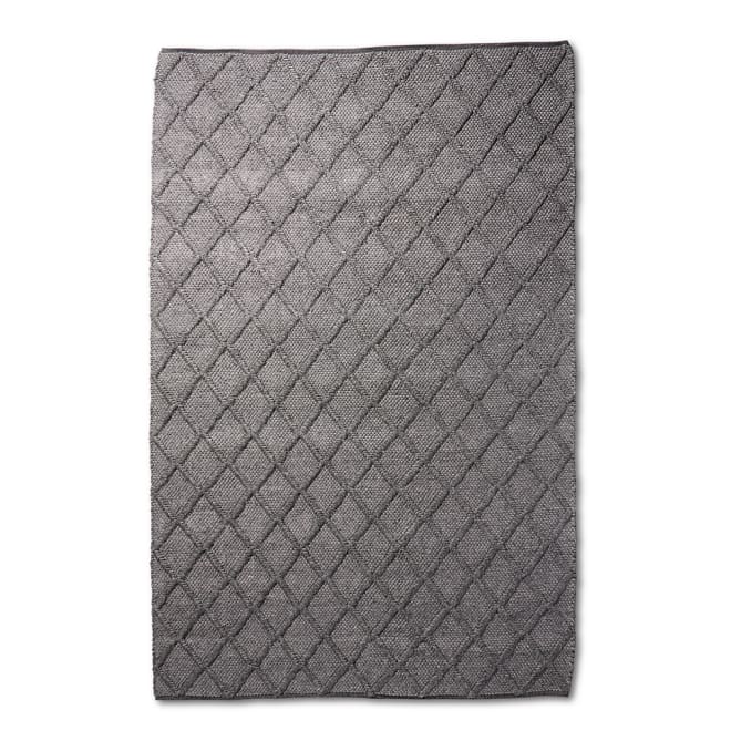 Mika Floor Rug - Dark Grey, 1cm (H)