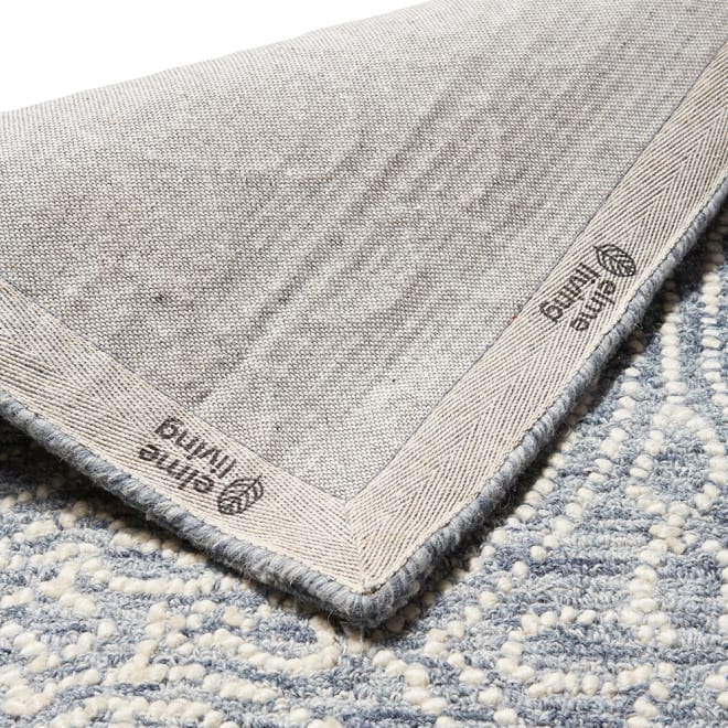 Domoni Floor Rug - Blue, 1cm (H)