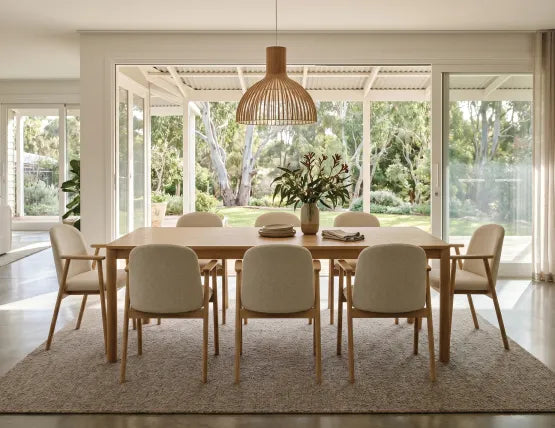 Lina Armchair - Natural - Ivory Cream Fabric