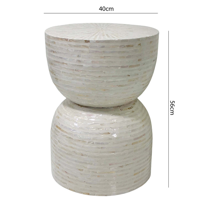 Zara Mother Of Pearl Hand Inlay Side Table