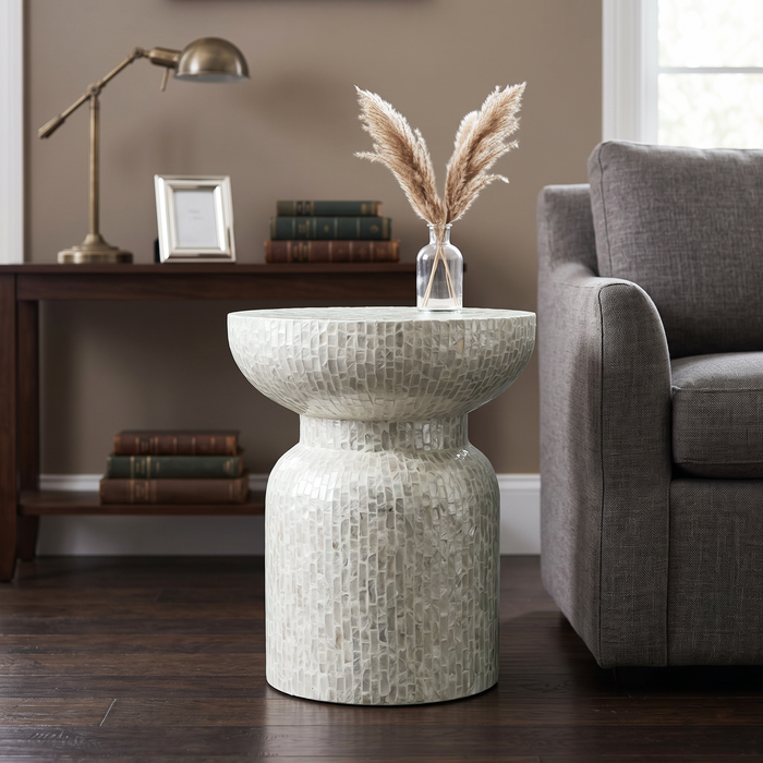 Valentina Mother Of Pearl Hand Inlay Side Table