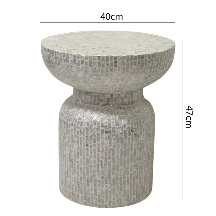 Valentina Mother Of Pearl Hand Inlay Side Table