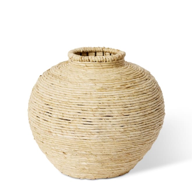 Bomani Round Vessel - Natural, 28cm (H)