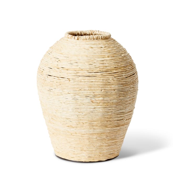 Bomani Tall Round Vessel - Natural, 44cm (H)