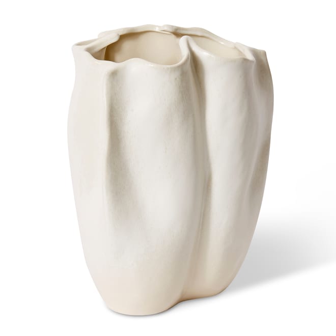 Zilia Vase - Ivory, 37cm (H)