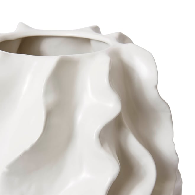 Alvinia Vase - White, 48cm (H)