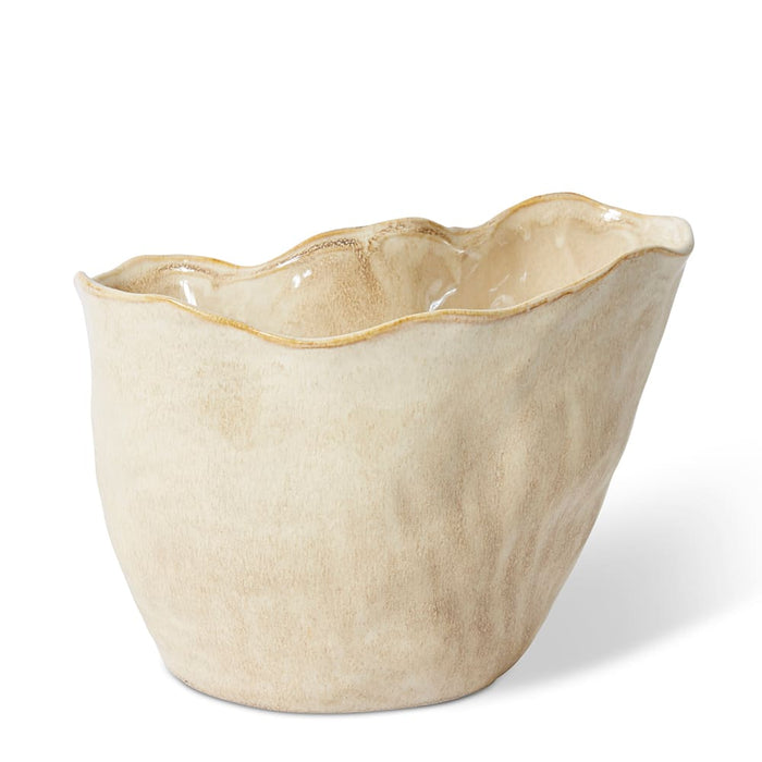 Kerry Vase - Beige, 20cm (H)