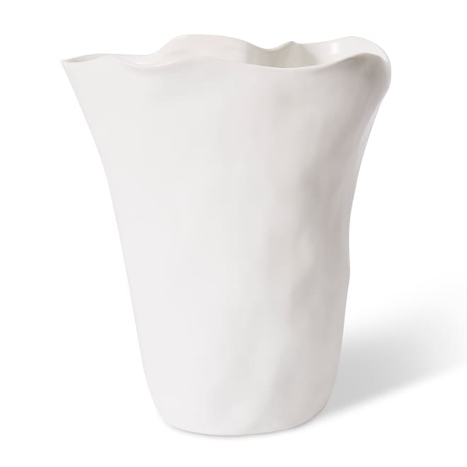 Kerry Tall Vase - White, 28cm (H)