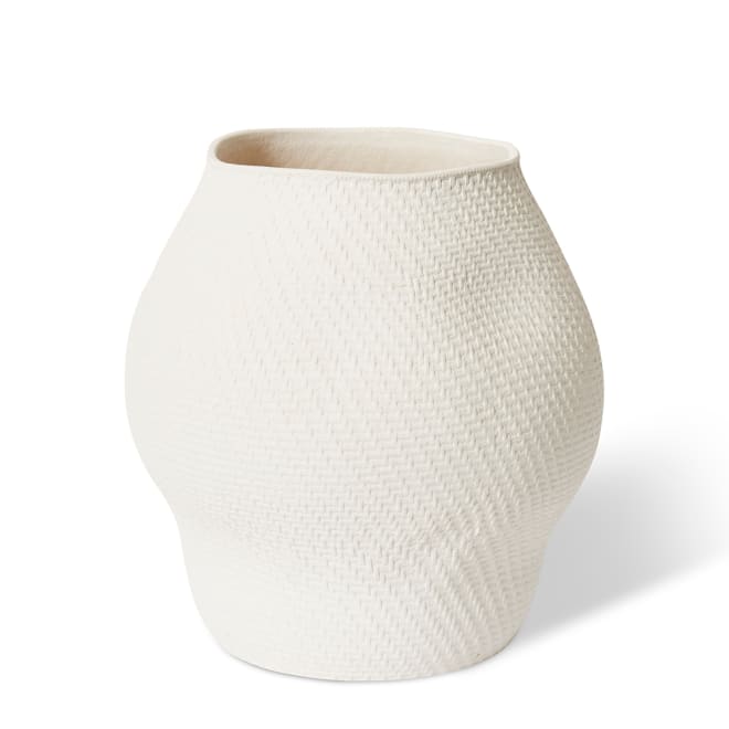 Tolani Pot - White, 42cm (H)