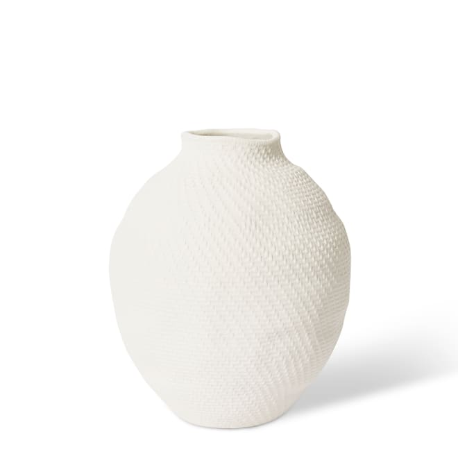Alieta Vase - White, 31cm (H)