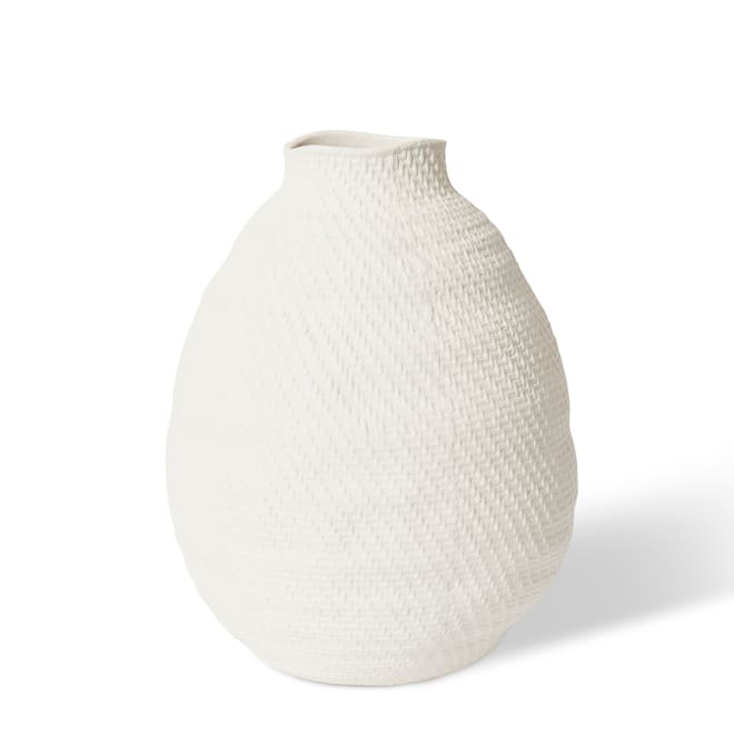 Alieta Vase - White, 47cm (H)