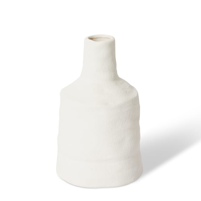 Tamsyn Vase - White, 21cm (H)