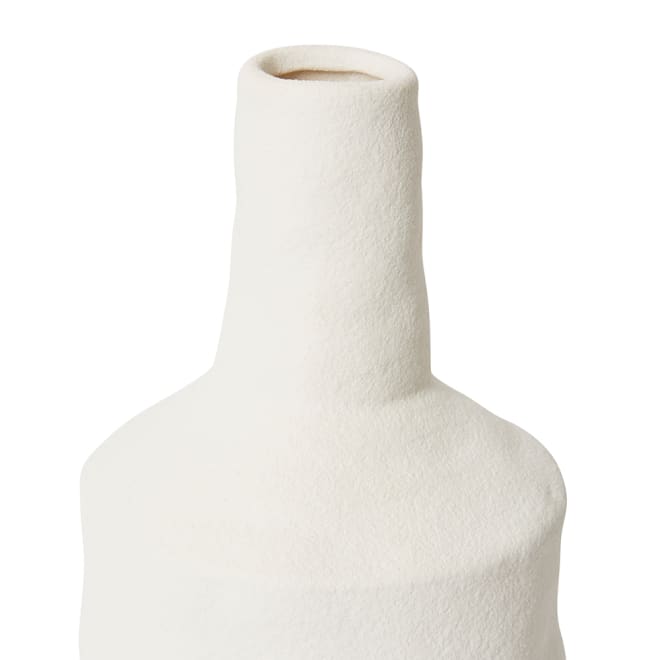 Tamsyn Tall Vase - White, 26cm (H)