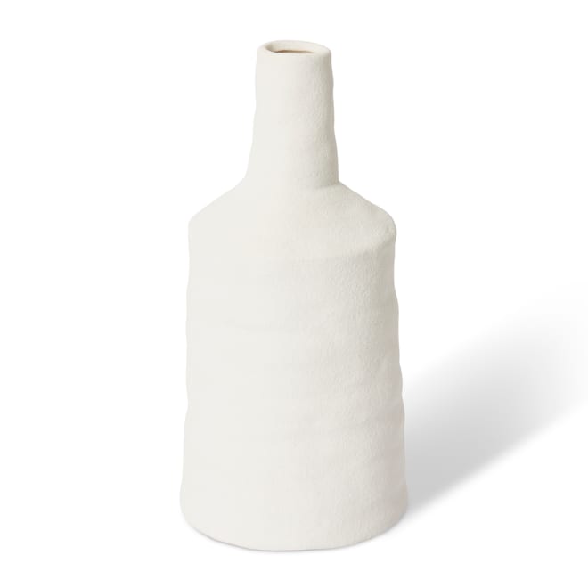Tamsyn Tall Vase - White, 26cm (H)