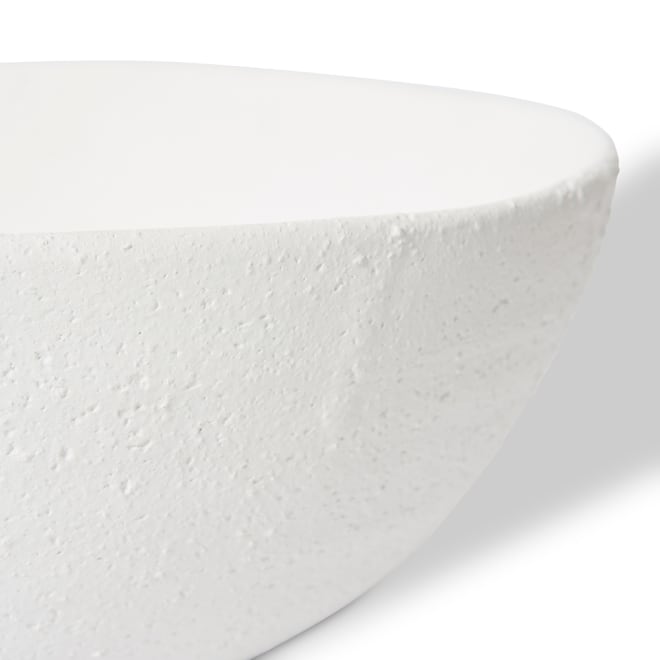 Teniku Decor Bowl - White, 12cm (H)