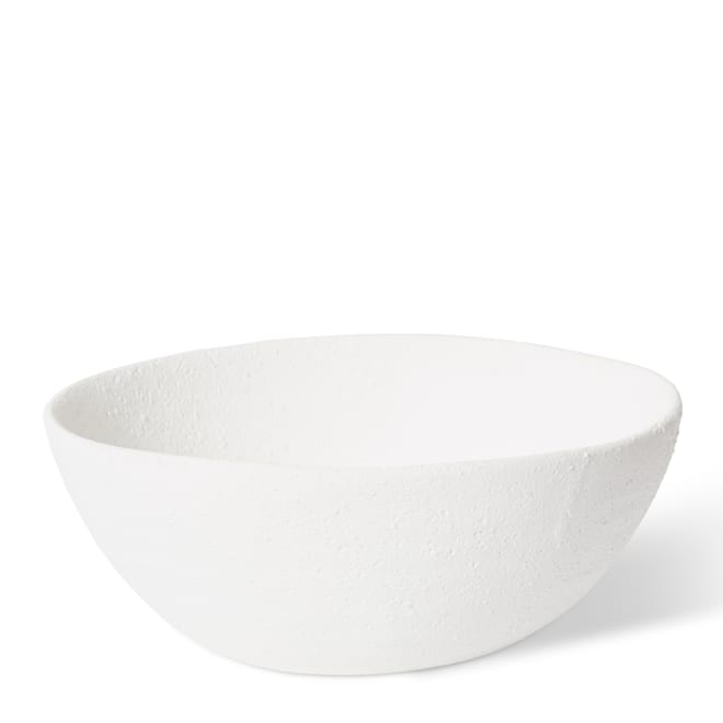 Teniku Decor Bowl - White, 12cm (H)