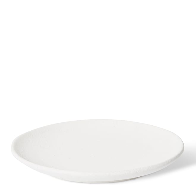 Teniku Decor Plate - White, 4cm (H)