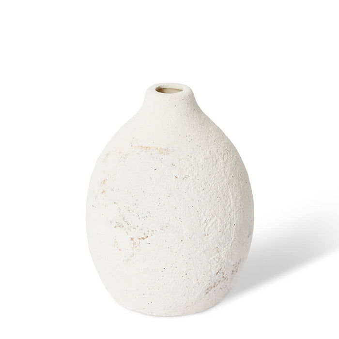 Talia Vase - White, 17cm (H)