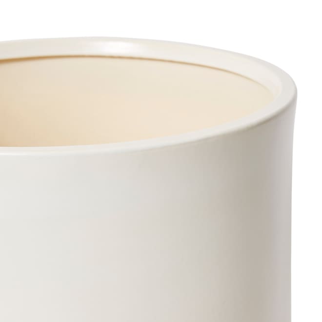 Angu Pot with Tray - White, 32cm (H)