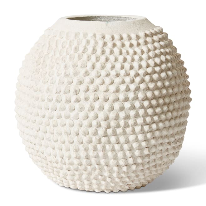 Gezani Pot - Cream, 37cm (H)