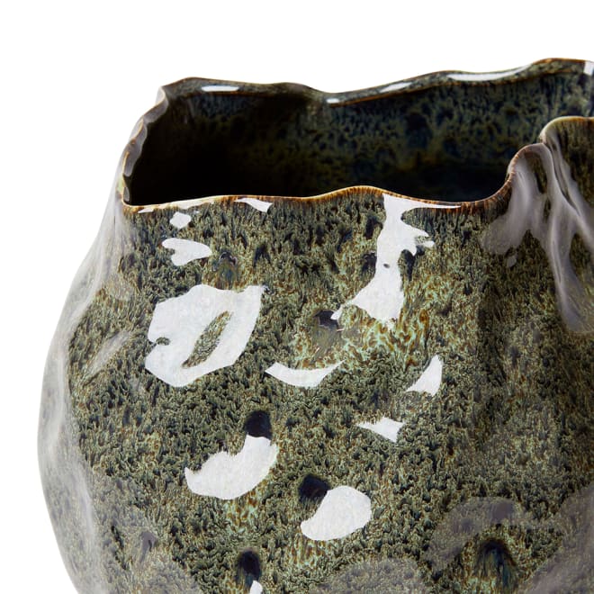 Julia Round Vase - Green, 31cm (H)